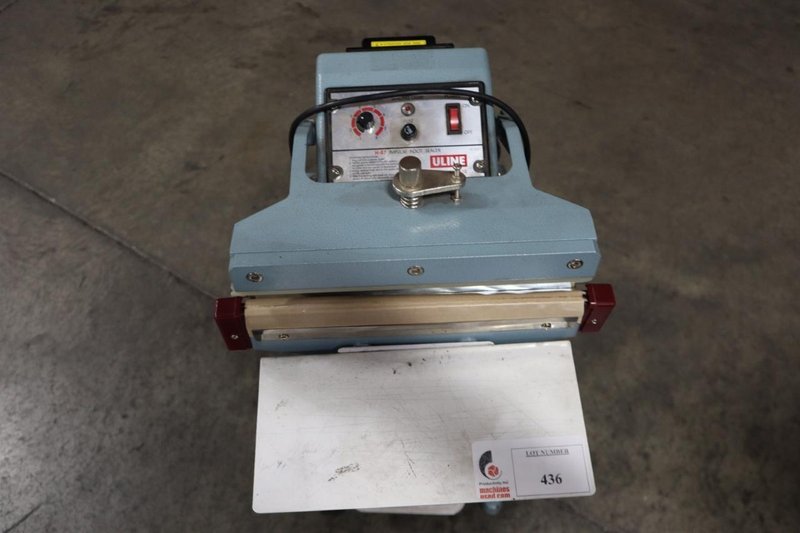 ULINE H-87 Impulse Foot Sealer 12" Bag Sealer w Pedestal Base- Auction Item