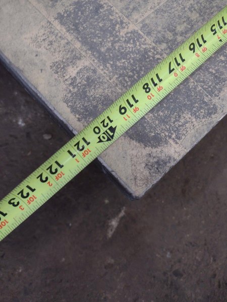 10&#039; X 6&#039; X 13&quot; STEEL LAYOUT TABLE: STOCK #23784