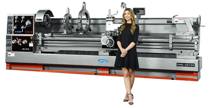 NEW 32" X 120"  GMC MODEL GML-32120 HEAVY DUTY PRECISION GAP BED LATHE