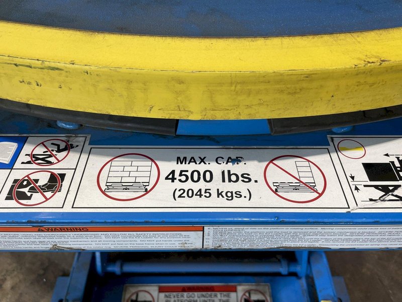 4,000 LBS X 43" BISHAMON EZ LOADER PNEUMATIC SCISSOR LIFT TABLE STOCK #2778