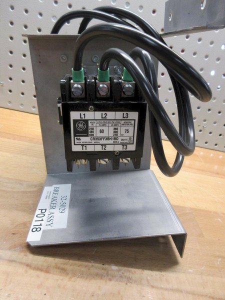 Used Haas 32-5029 60A Breaker Assy W/ Mounting Bracket