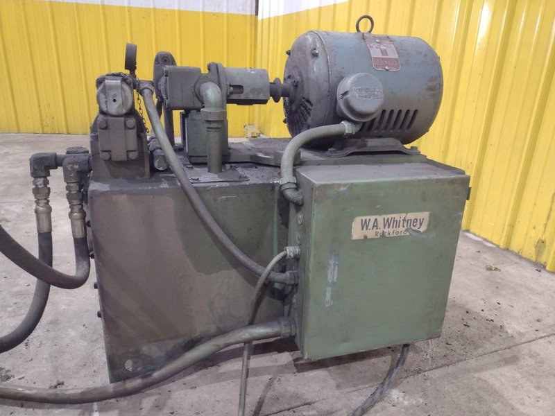 50 TON WA WHITNEY MODEL #664-138 HYDRAULIC 4 POST PRESS &amp; SHEAR: STOCK #22907