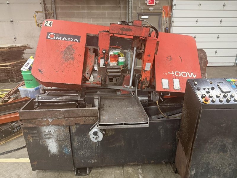 16″ x 16″ Amada HA-400W Automatic Horizontal Band-Saw, 2011