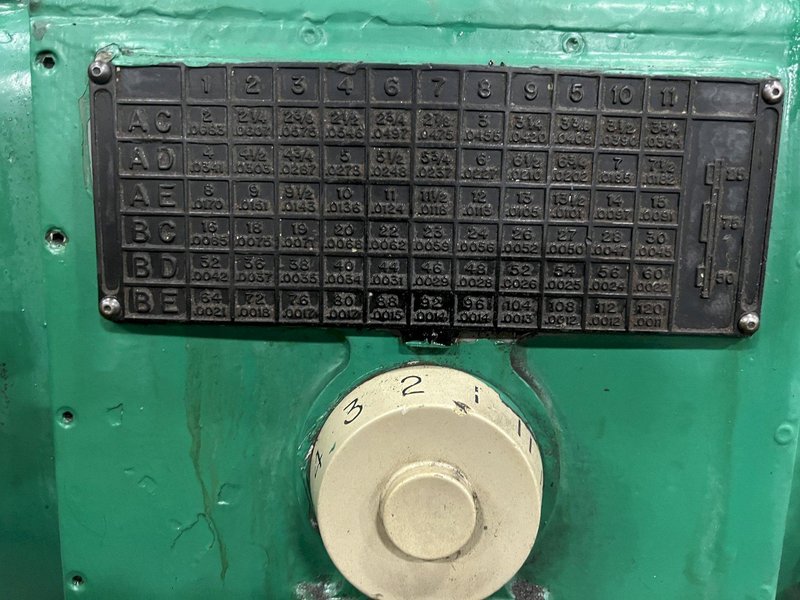 28"/19" x 144" MONARCH ENGINE LATHE, MODEL 2516, INCH/METRIC THREADING, 18" 4 JAW CHUCK, STEADY REST, 12 - 1500 RPM, NEWALL C-80 READOUT, #51411