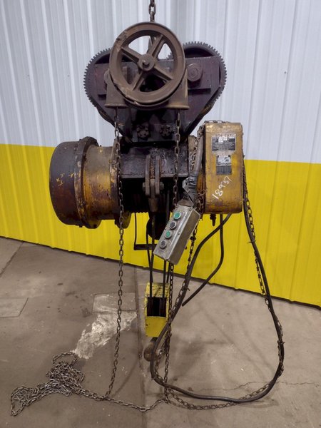 5 TON 10,000 LBS BOBCAT POWER CABLE HOIST WITH TROLLEY: STOCK #18937