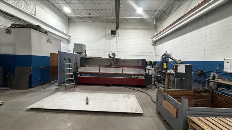 USED 2016 WATERJET CORP. SUPREMA DX 612 6' X 12 3-AXIS+ CNC WATERJET CUTTING SYSTEM
