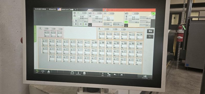 Battenfeld Helix II 630 VFI+FDC Pipe Extrusion Line, 2020 – solEx NG-90 Single Screw Extruder, Feeders, Vac Tanks, CoolTanks