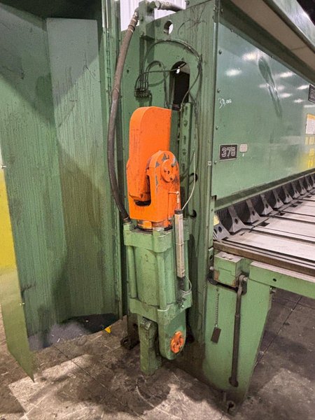 14&#039; X 3/8&quot; CINCINNATI 375 HS POWER SQUARING SHEAR WITH BACK GAUGE; FLOOR STANDING: YOBRO #24238