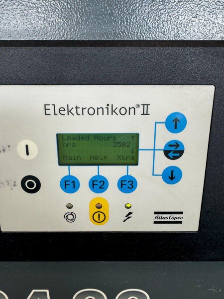 30 HP ATLAS-COPCO GA22 FF ROTARY SCREW AIR COMPRESSOR. STOCK # 0894524