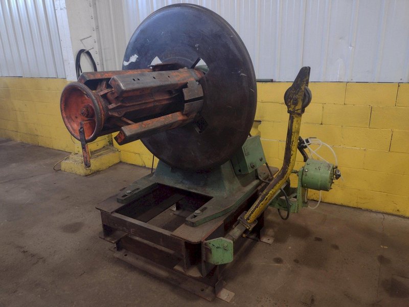 4,000 LB 2 TON x 24&quot; LITTELL MODEL #40  MOTORIZED UNCOILER COIL REEL: STOCK #15324