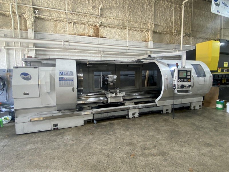 Milltronics ML40/160 Big Bore CNC Flat Bed Engine Lathe, S/N 11251, New 2010.