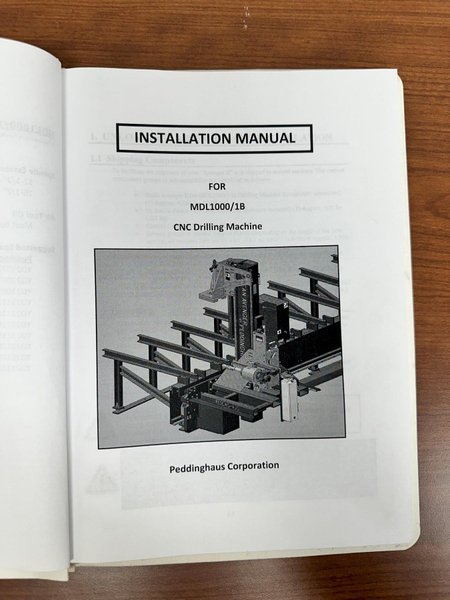 2&quot; X 60&#039; PEDDINGHAUS MODEL #1000/1B OCEAN AVENGER CNC STRUCTURAL BEAM DRILL LINE 2008: YOBRO #23978