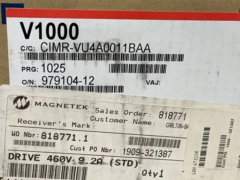 Yaskawa Impulse G+ Mini Servo Drive - Cimr-vu4a0011baa