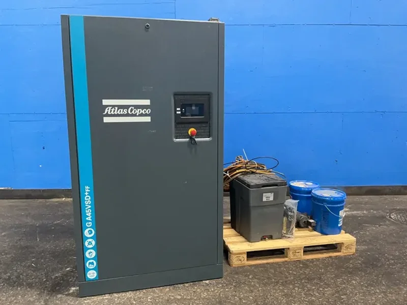 ATLAS COPCO 60 HP AIR COMPRESSOR  -  GA45VSD+ FF