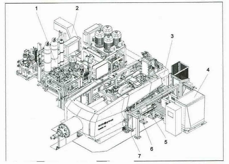 1450 TON SMS ALUMINUM EXTRUSION PRESS (14670)