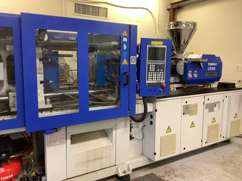 130 Ton 10.5 Oz Tederic D130/510 i510 Injection Molding Machine, 2017