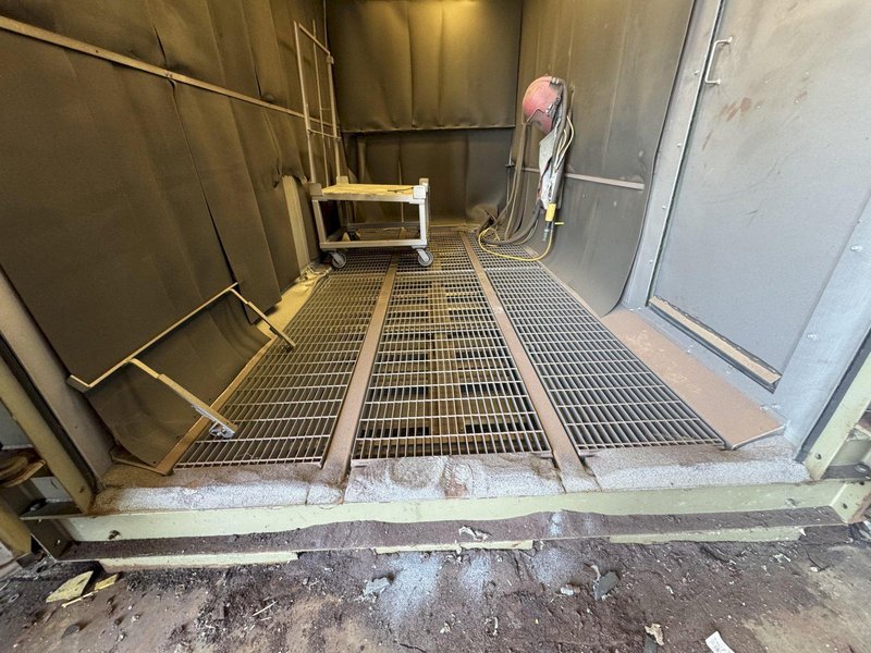 84&quot; WIDE X 168&quot; LONG X 96&quot; TALL CLEMCO INDUSTRIES ABRASIVE BLAST CLEANING SYSTEM. STOCK # 0342925