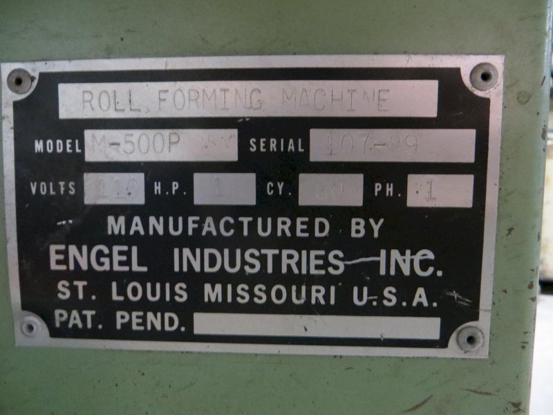 20 Ga. Engel Pittsburgh Rollformer