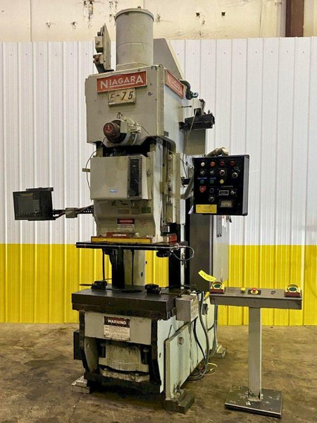 75 TON NIAGARA MODEL #E-75 GAP FRAME PRESS 6" STROKE: STOCK #15063