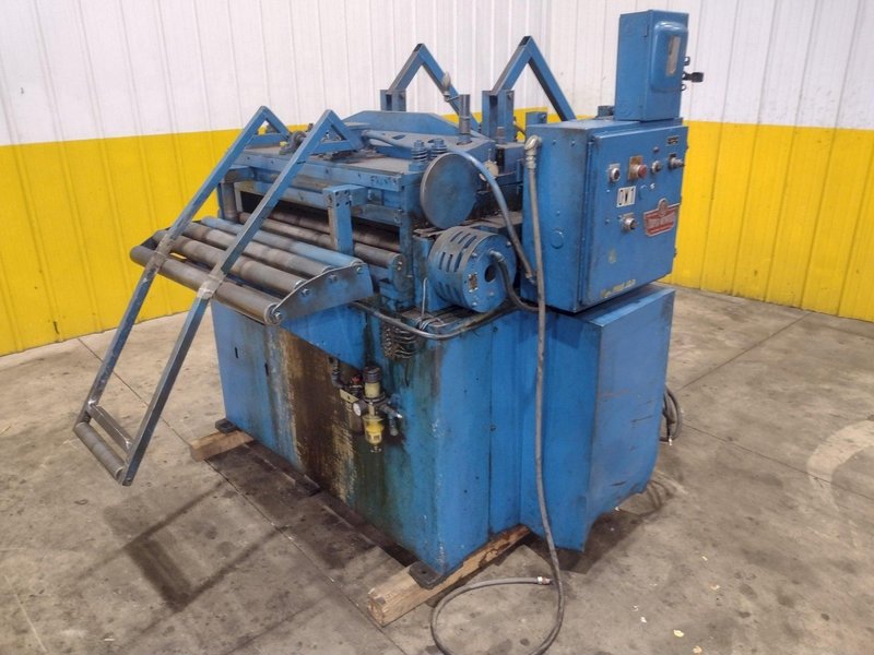 24" COOPER WEYMOUTH 7 ROLL MOTORIZED POWERED COIL STRIP STRAIGHTENER: STOCK #23702