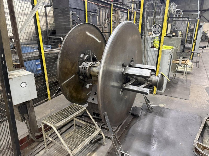 4,000 LBS x 12" x 60" LITTELL DOUBLE END AUTO CENTERING UNCOILER COIL REEL: YOBRO #24308