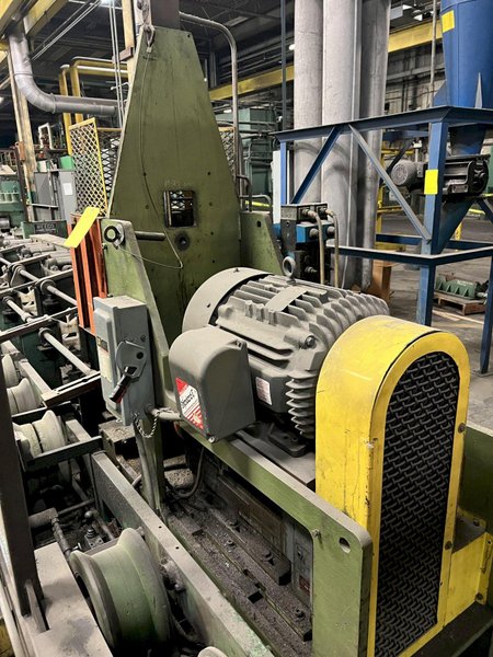 12 ROLL MEECO MODEL #12-12-TPVC (HD3) 2-PLANE SHAPE, ROD &amp; FLAT STOCK ROTARY STRAIGHTENING &amp; CHAMFER SYSTEM: STOCK #18428