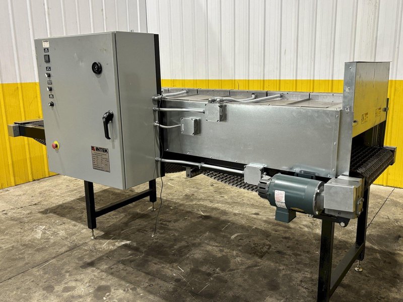 540 DEGREE X 24" W X 8" H INTEK ELECTRIC MESH CONVEYOR TYPE INFRARED OVEN, NEW IN 2020: STOCK #23213