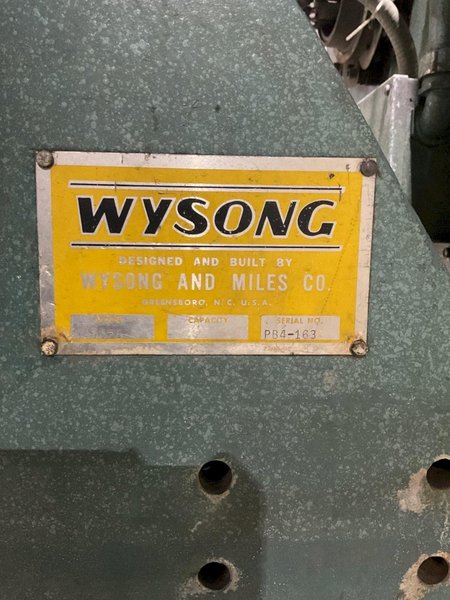WYSONG 55-8 POWER PRESS BRAKE  10″ OVERALL USED