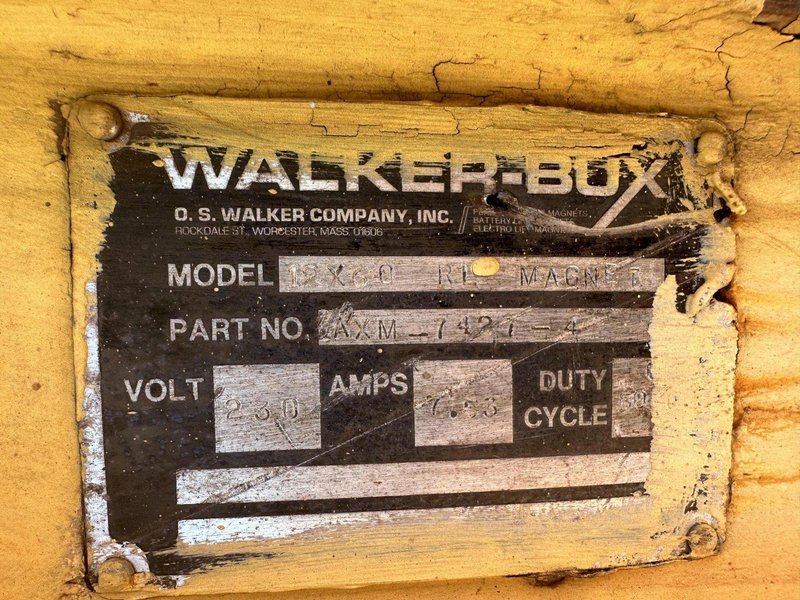 10,000 LBS x 14' WALKER MAGNETIC SPREADER LIFTING BEAM SYSTEM WITH (4) WALKER MAGNETS : STOCK 13389
