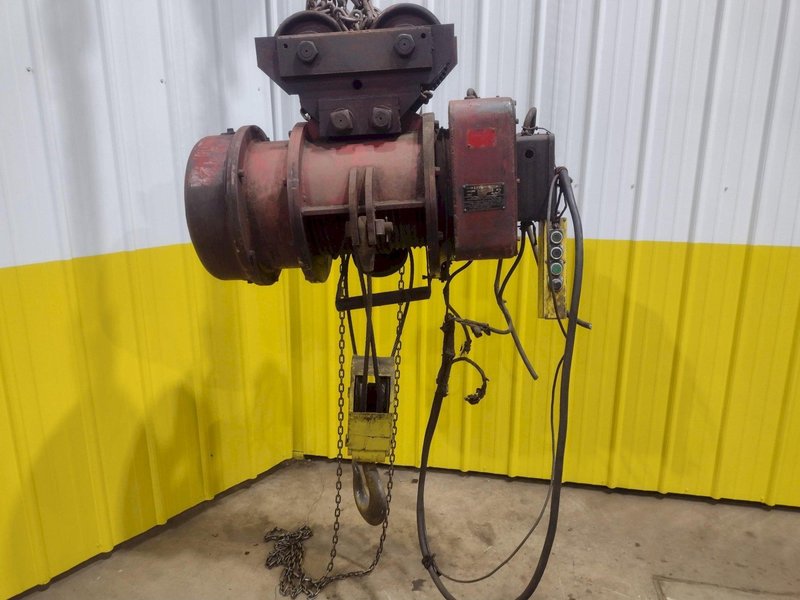 5 TON 10,000 LBS BOBCAT POWER CABLE HOIST WITH TROLLEY: STOCK #18939