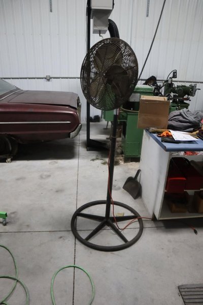 Shop Fan 20", Floor Stand, Single Phase- Auction Item