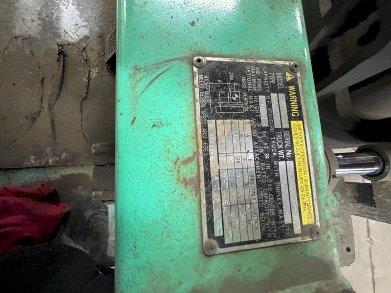 9000 LBS MITSUBISHI PNEUMATIC TIRE FORKLIFT : STOCK #77764