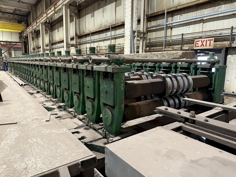 36&quot; HI-RIB (7.2 TYPE) PANEL RAFTED ROLLFORMER LINE;  INCLUDES UNCOILER, FLYING SHEAR &amp; STACKER: YOBRO #24156