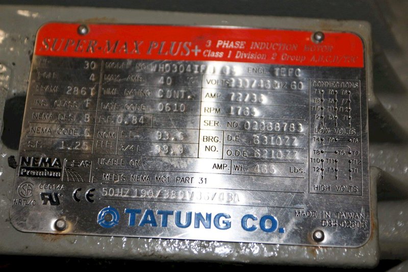 30 HP TATUNG MOTOR: STOCK #70241
