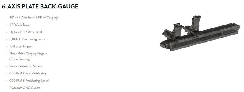 BACKGAUGES FOR PRESS BRAKES: YOBRO #25048