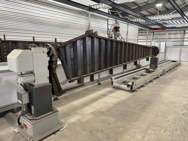 2021 ABB MODEL #IRB 4600 ROBOT WELDING SYSTEM WITH PRESTON EASTIN WELDING FIXTURE: STOCK 21175