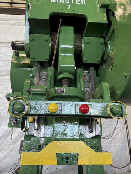 75 TON MINSTER # 7 BACK GEARED OBI PRESS. STOCK # 1218825.