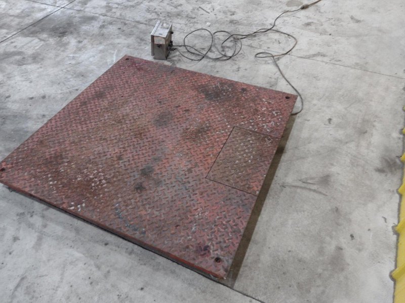 10,000 LBS BRECHBUHLER MODEL #UMC600AAAC PLATFORM FLOOR SCALE: STOCK #21653