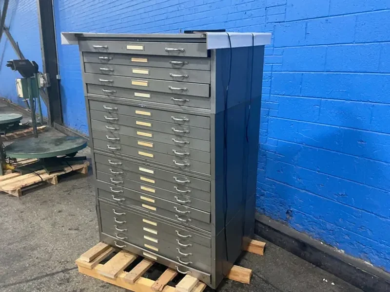 MAYLINE COMPANY 5 DRAWERS PER CABINET BLUEPRINT CABINETS