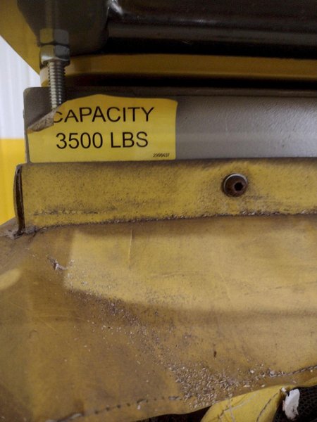 60" X 48" X 3500 LB SOUTHWORTH MODEL #LS4-36 DOUBLE ROLLER TOP LIFT TABLE, 110V SINGLE PHASE: STOCK #20929