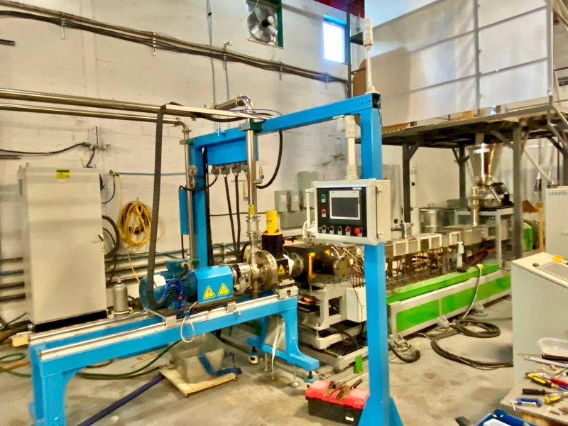 Xinda SHJ-65 Twin-Screw Compounding / Reactive Extrusion Line with Underwater Pelletizer, 2023