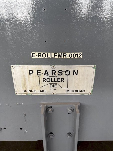 15 STAND X 3&quot; ARBOR X 42&quot; PEARSON SHADOW PANEL ROLLFORMER. STOCK # 0732922