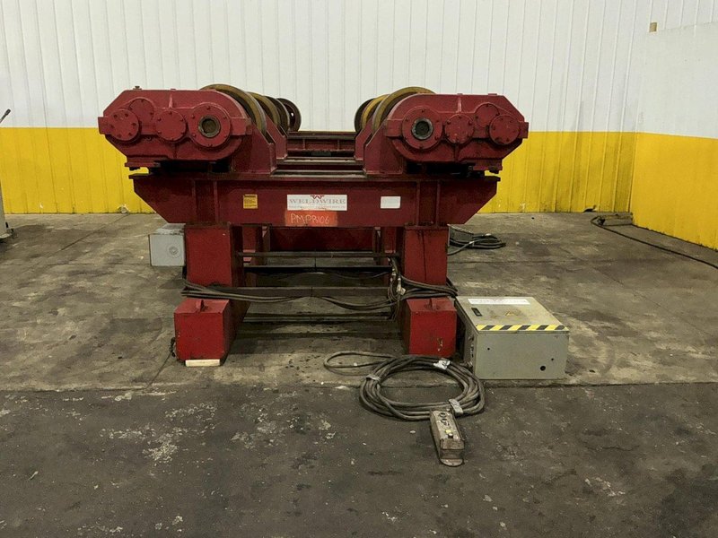 300 TON X 120" DIAMETER WELDWIRE MODEL #CAS-150 TRACK MOUNTED POWERED TANK TURNING ROLLS, 1 DRIVE &amp; 3 IDLERS: YOBRO #25736