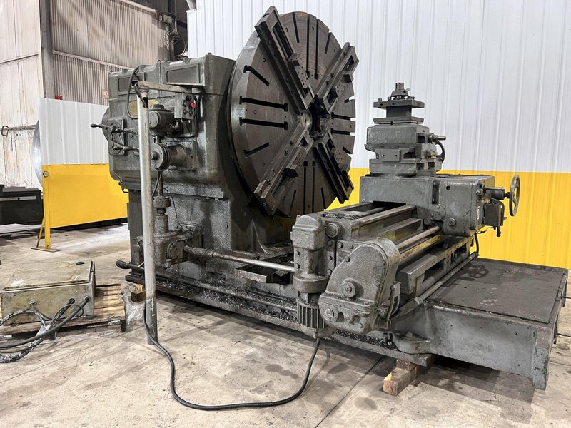 120&quot; SWING CRAVEN HEAVY DUTY FACING T-LATHE: STOCK #21007
