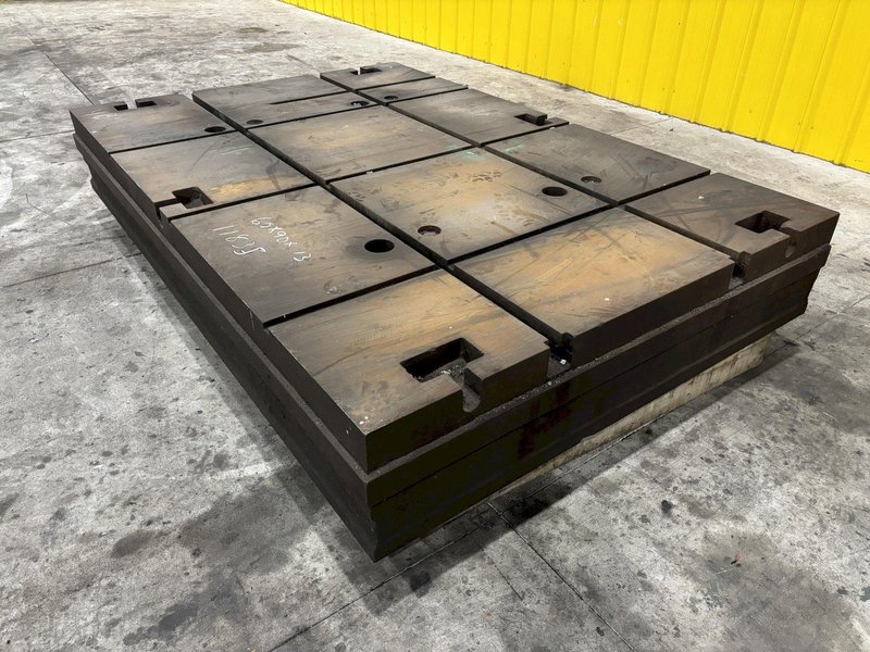 60&quot; X 90.5&quot; X 13&quot; T SLOTTED FLOOR PLATE: STOCK 11835