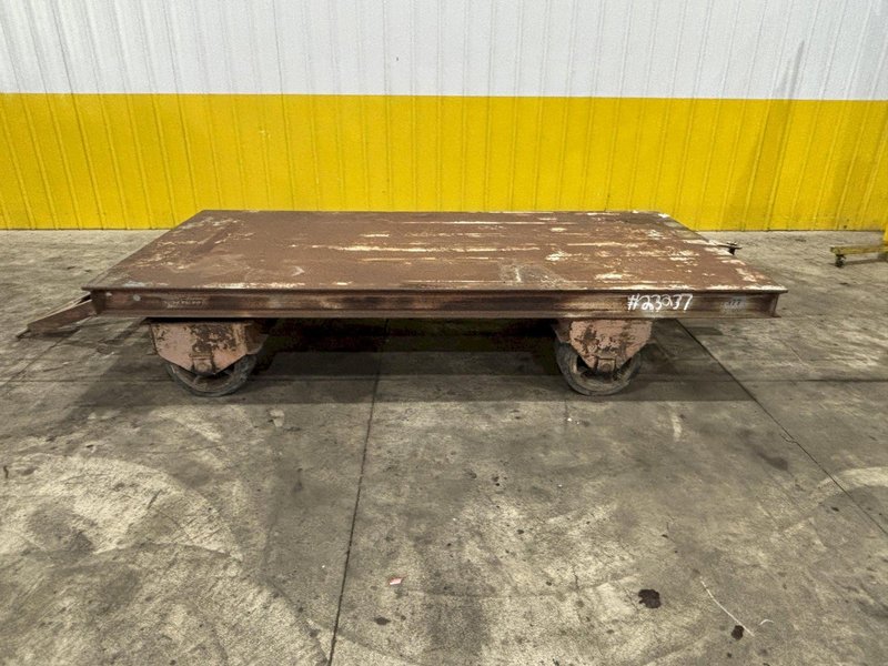 20,000 LBS (10 TON) x 120&quot; x 60&quot; STEEL WITH HARD TIRE TRANSFER CART CAR: STOCK #23237