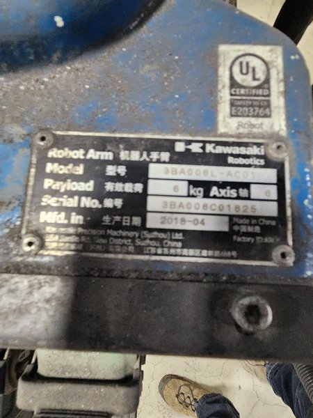 KAWASAKI 3BA006L-AC01 ROBOT 30E01G-AC01 CONTROLLER 12″ RISER USED