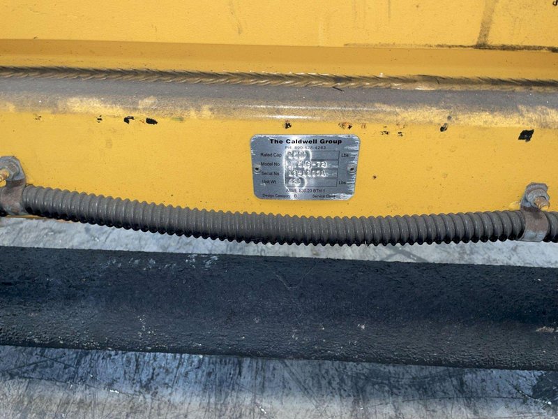 1500 LBS X 72" CALDWELL POSI-TURNER MODEL #1.5LS-72 ROLL POSITIONER / BEAM TURNER: YOBRO #23947