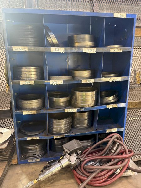 54" X .110" YODER SLITTING LINE, COMPLETE LINE, LOTS OF TOOLING: YOBRO #24277