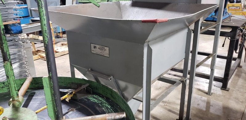 36" x 36" x 47" deep overhead hopper